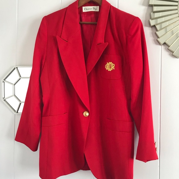 vintage red blazer